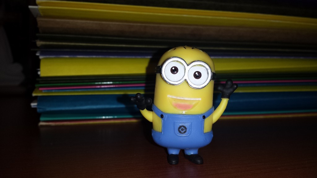 Minion on desk